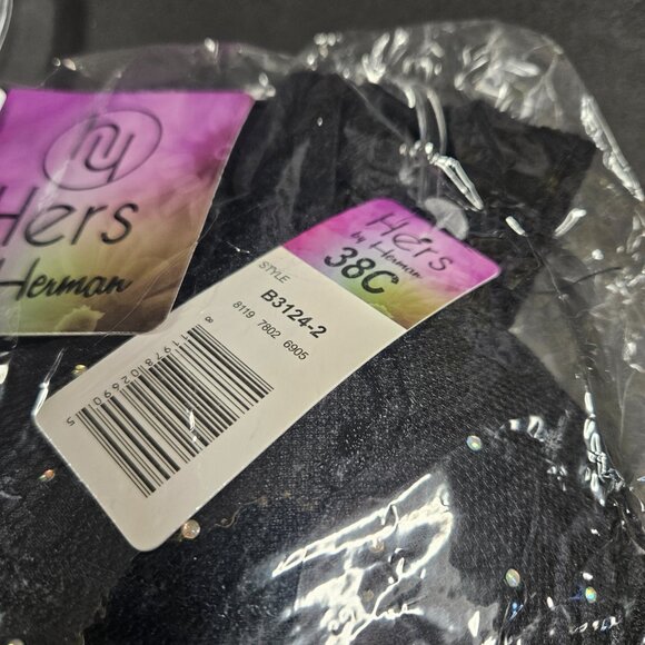 Hers by Herman 38C Black lacy bra with XL Panties - Picture 4 of 6